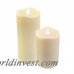 Ophelia Co. 2 Piece Water Resistant Solar Unscented Flameless Candle Set EKT1151